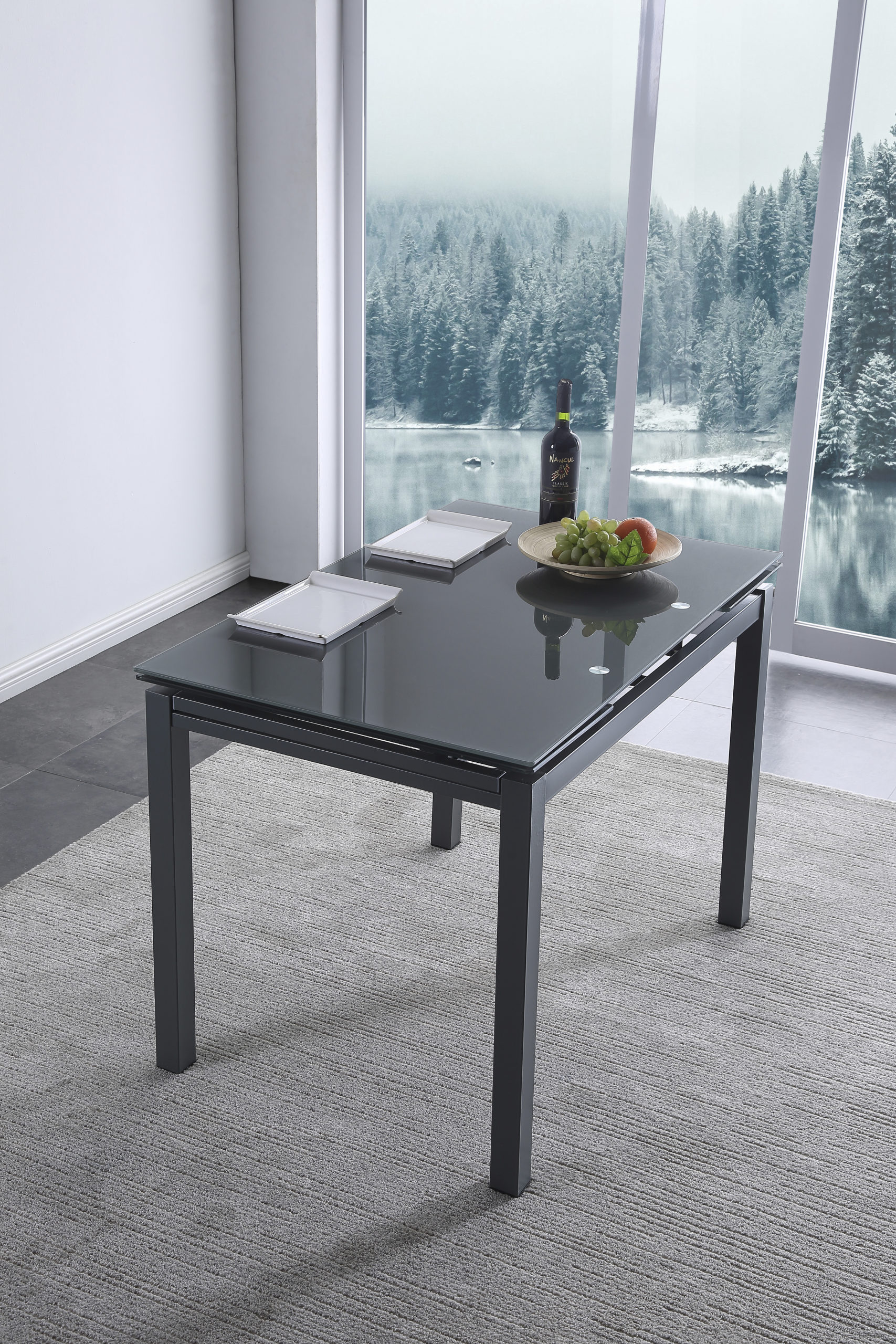 Mesa Comedor extensible Milán Gris - Artemueble