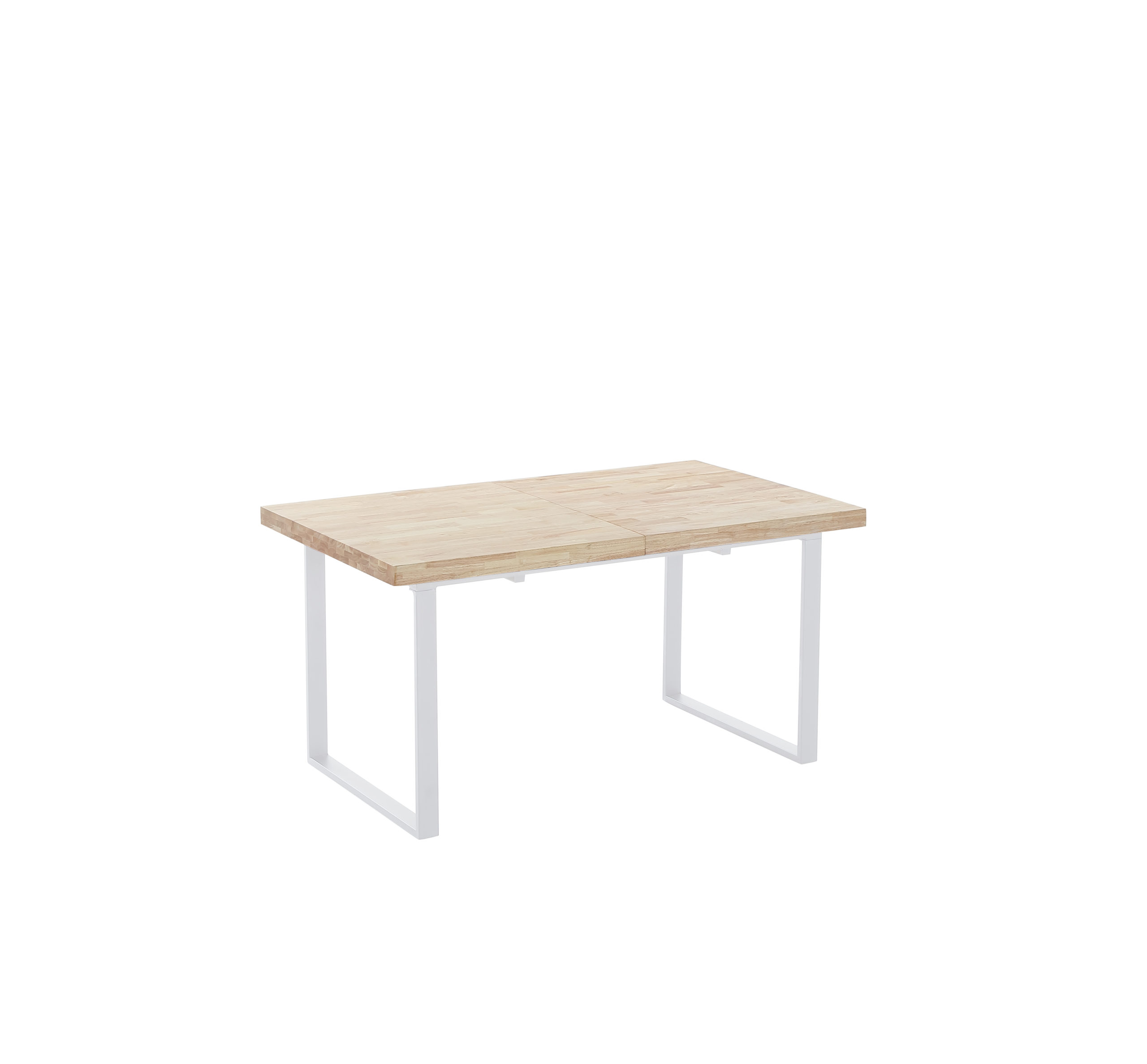 Mesa Comedor Extensible Roble/Blanco 144-204 - Muebles Baena