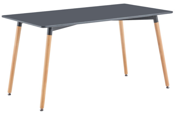 MESA COMEDOR FIJA NORDIKA 140 x 80 CM GRIS / HAYA.