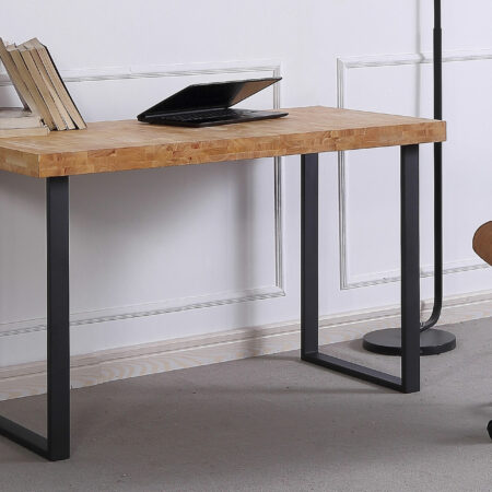 MESA ESTUDIO NATURAL 120 x 60 CM ROBLE NORDISH / NEGRO.