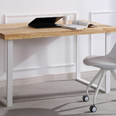 MESA ESTUDIO NATURAL 120 x 60 CM ROBLE NORDISH / BLANCO.