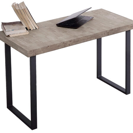 MESA ESTUDIO NATURAL 120 x 60 CM ROBLE AMERICAN / NEGRO.
