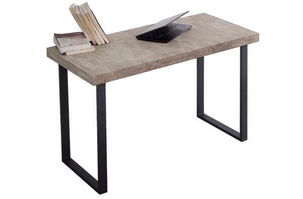 MESA ESTUDIO NATURAL 120 x 60 CM ROBLE AMERICAN / NEGRO.