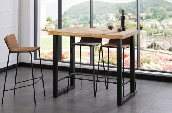 MESA ALTA LOFT 120 x 70 CM ROBLE NORDISH / NEGRO.