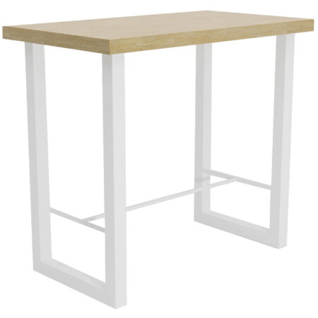 MESA ALTA LOFT 120 X 70 CM  ROBLE NORDISH / BLANCO.
