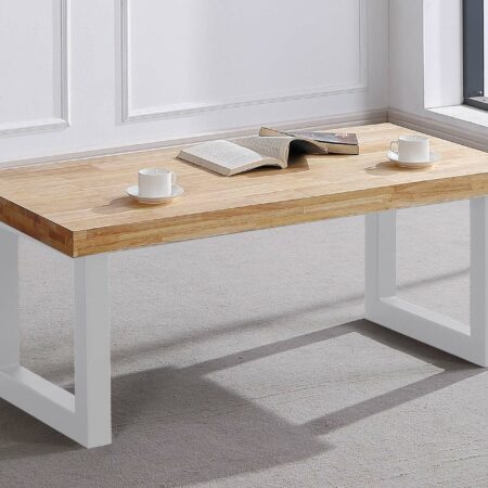 MESA CENTRO ELEVABLE LOFT 120 x 60 CM ROBLE NORDISH/ BLANCO