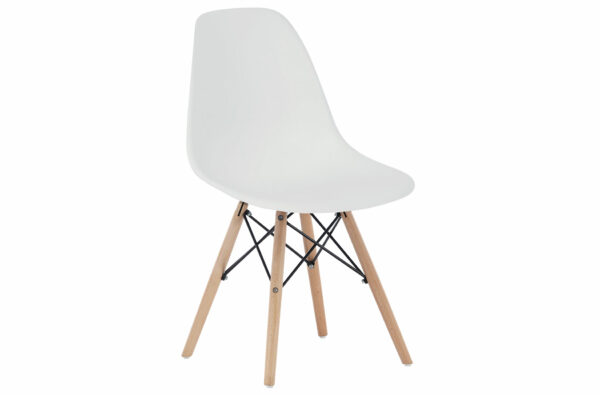PACK DE 4 SILLAS COMEDOR PATA NÓRDICA MODELO PARÍS BLANCO.