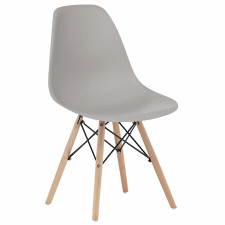 PACK DE 4 SILLAS COMEDOR PATA NÓRDICA MODELO PARÍS GRIS.