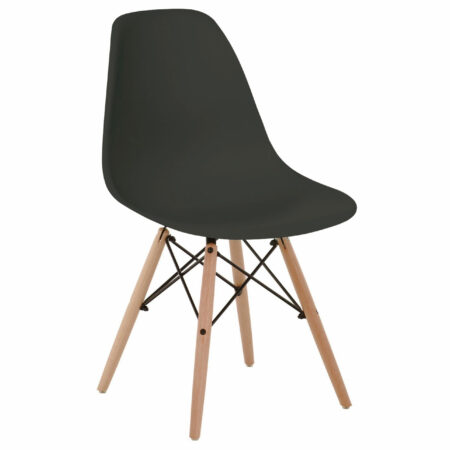 PACK DE 4 SILLAS COMEDOR PATA NÓRDICA MODELO PARÍS NEGRO