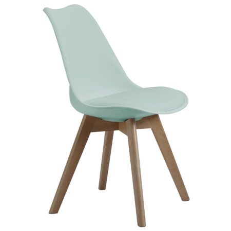 PACK DE 4 SILLAS COMEDOR MODELO BISTRO VERDE AGUA