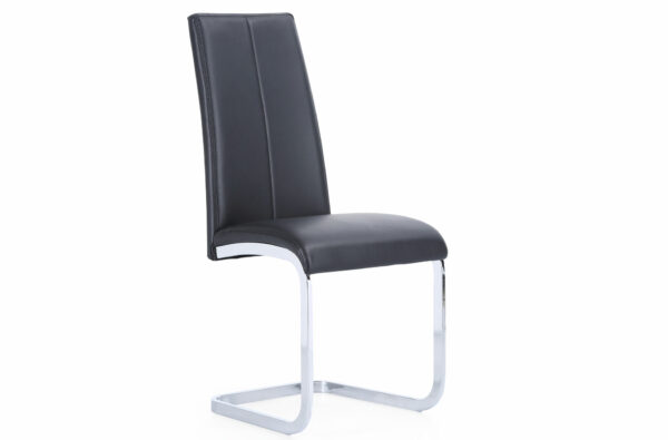 PACK DE 4 SILLAS COMEDOR SMILE SÍMIL PIEL NEGRO