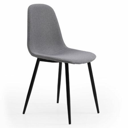 PACK DE 4 SILLAS COMEDOR HALL TEJIDO TEX GRIS.