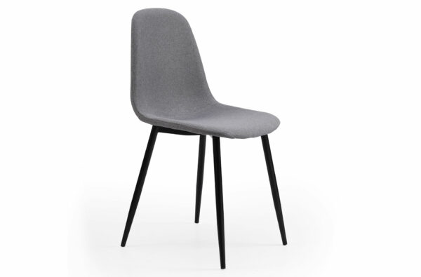 PACK DE 4 SILLAS COMEDOR HALL TEJIDO TEX GRIS.