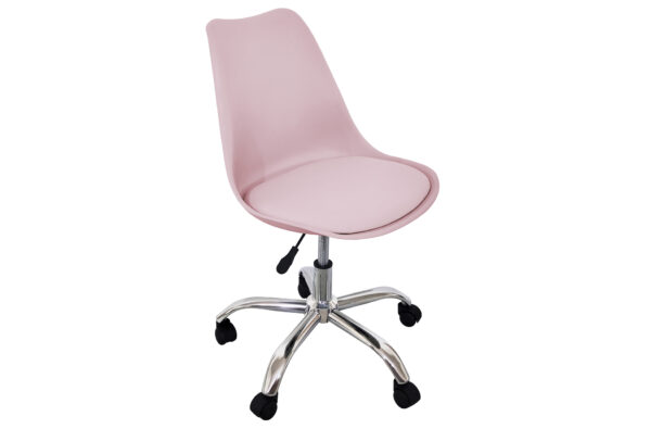 SILLA GIRATORIA ENJOY ROSA