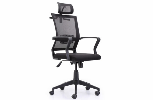 SILLÓN GIRATORIO WINNER RED TRANSPIRABLE NEGRO