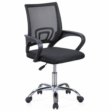 SILLA DE OFICINA GIRATORIA MODELO VITA NEGRO