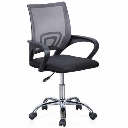 SILLA DE OFICINA GIRATORIA MODELO VITA NEGRO / GRIS