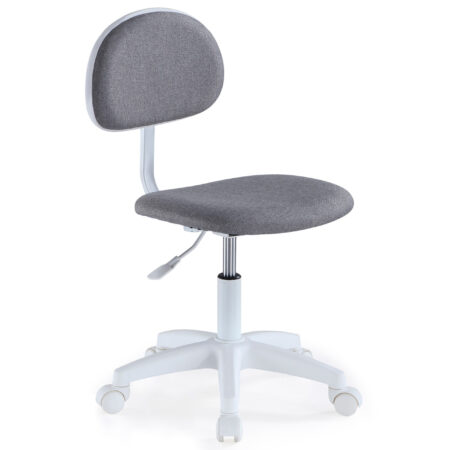 SILLA GIRATORIA DE ESCRITORIO JUVENIL  LUCKY GRIS  / BLANCO.