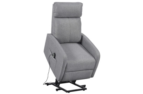 SILLON RELAX ELEVADOR LIFE TEJIDO GRIS.
