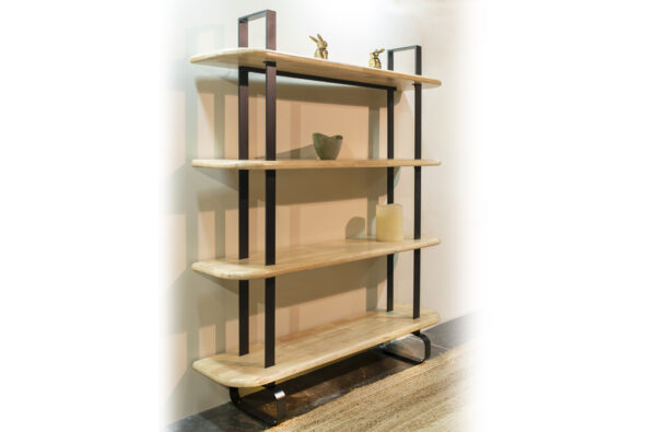 ESTANTERIA ALTA MOON ROBLE NORDISH / NEGRO.