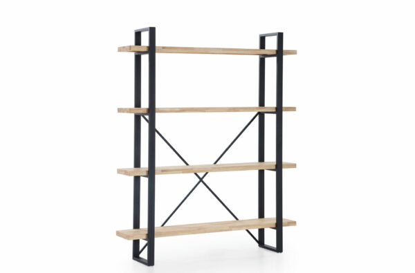 ESTANTERIA ALTA PLANK ROBLE NORDISH / NEGRO.