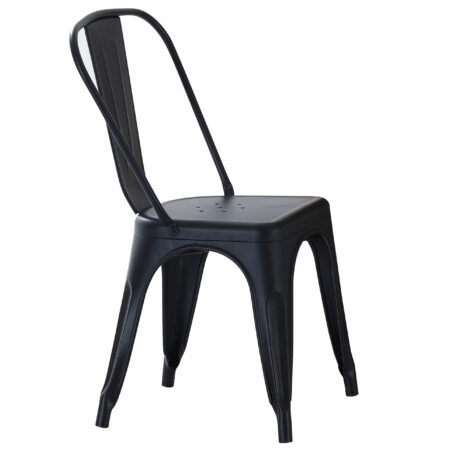PACK DE 4 SILLAS COMEDOR TOLIX NEGRO.