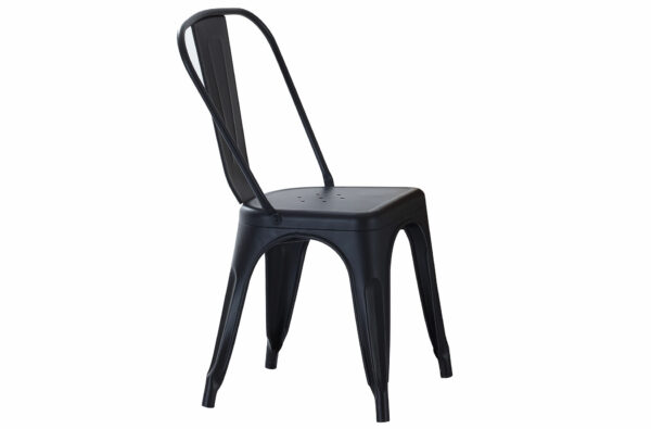PACK DE 4 SILLAS COMEDOR TOLIX NEGRO.