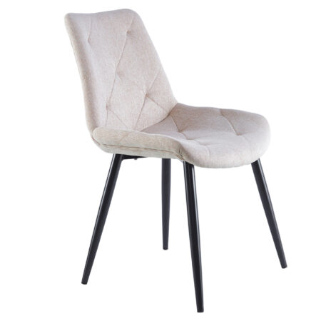 PACK DE 4 SILLAS COMEDOR MARLENE TEJIDO BEIGE / NEGRO