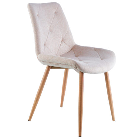 PACK DE 4 SILLAS COMEDOR MARLENE TEJIDO BEIGE / OAK