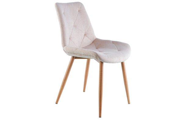 PACK DE 4 SILLAS COMEDOR MARLENE TEJIDO BEIGE / OAK