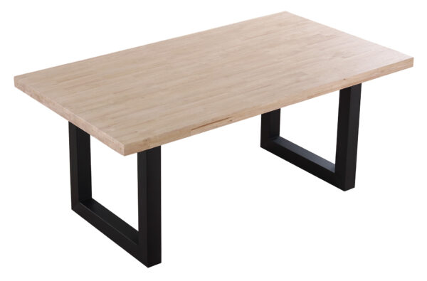 MESA COMEDOR FIJA LOFT 180 x 100 CM  ROBLE NORDISH / NEGRO.