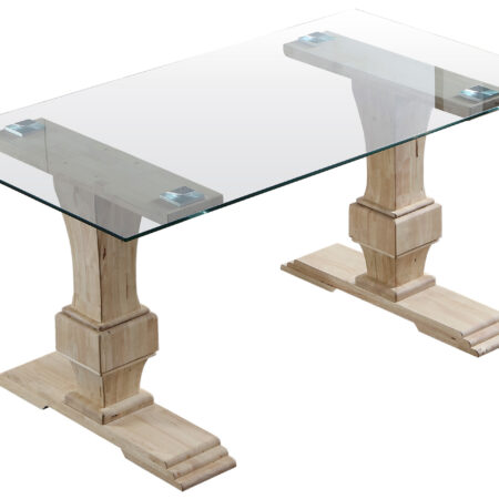 MESA COMEDOR VERSALLES 160 x 90 CM  CRISTAL / NORDISH