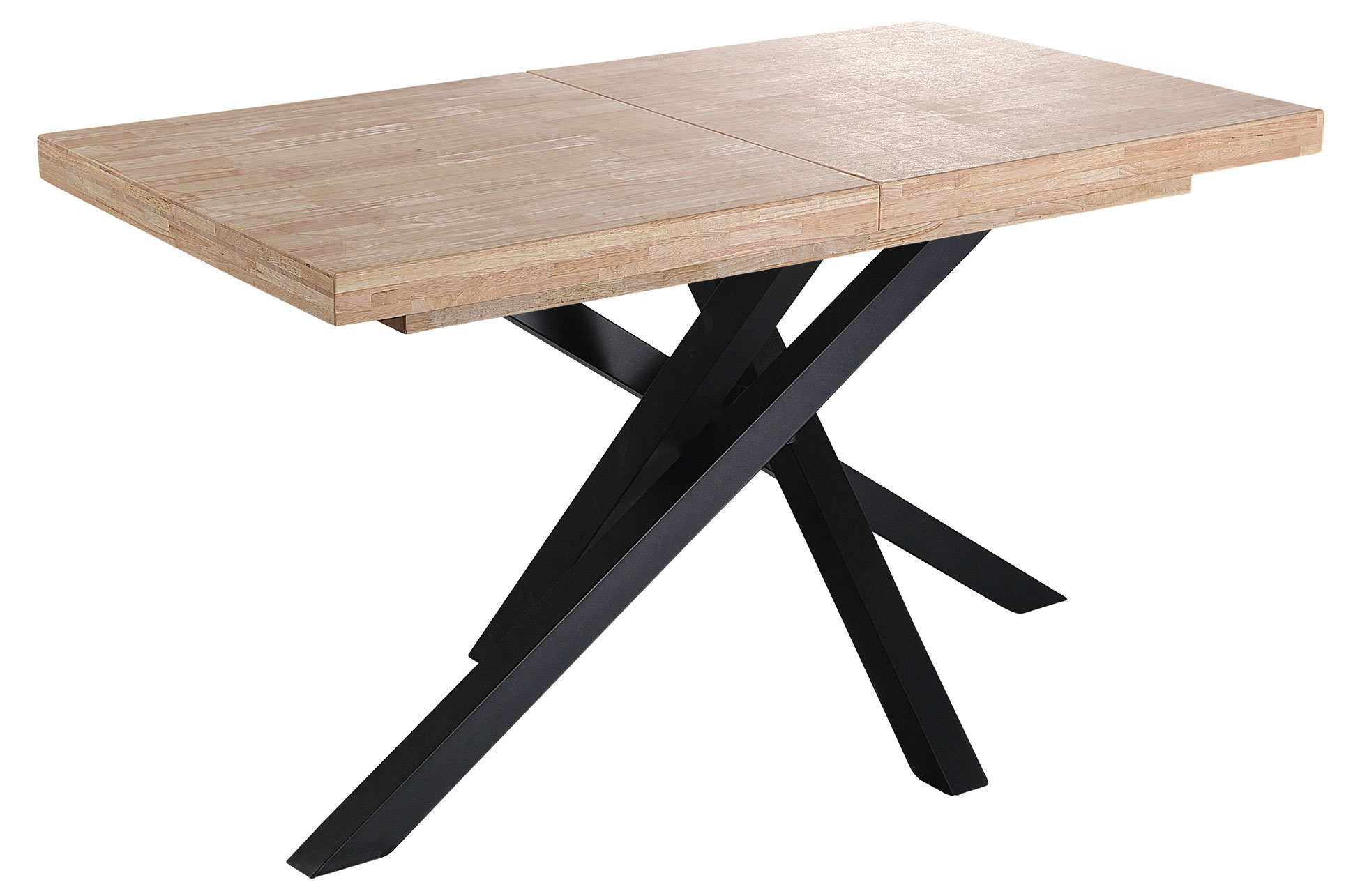 MESA COMEDOR EXTENSIBLE XENA 140 - 180 - 220 x 90 CM ROBLE NORDISH / NEGRO.