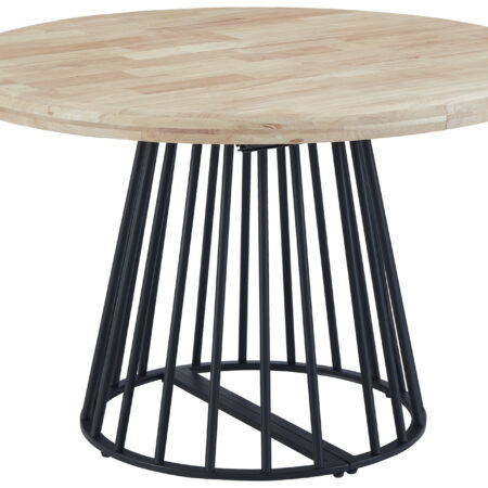 MESA COMEDOR REDONDA EXTENSIBLE 120 - 160 - 200 CM BRAD NORDISH / NEGRO.