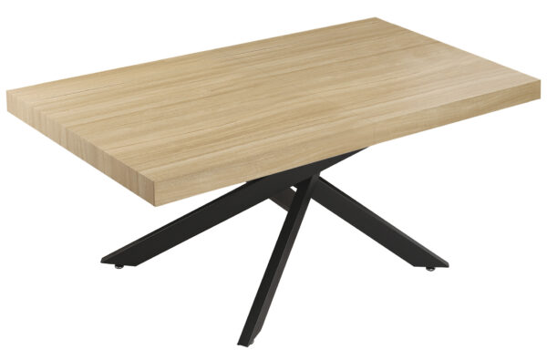 MESA COMEDOR EXTENSIBLE LEONARDO 160 - 240 X 90 CM OAK / NEGRO