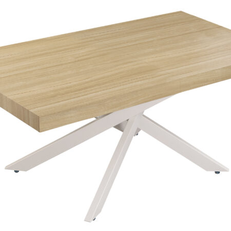 MESA COMEDOR EXTENSIBLE LEONARDO 160 - 240 X 90 CM OAK / BLANCO