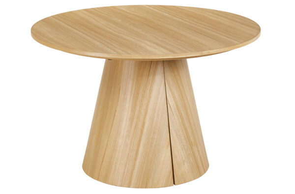 MESA COMEDOR REDONDA EXTENSIBLE DAMIANO 120 - 160 - 200 x 120 CM OAK.
