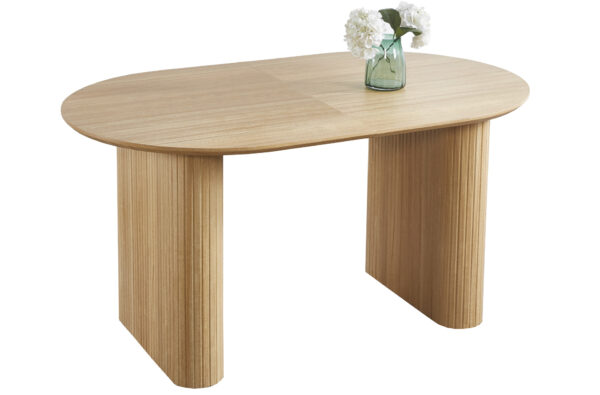 MESA COMEDOR OVAL EXTENSIBLE 150 - 190 - 230 CM PIETRA OAK.