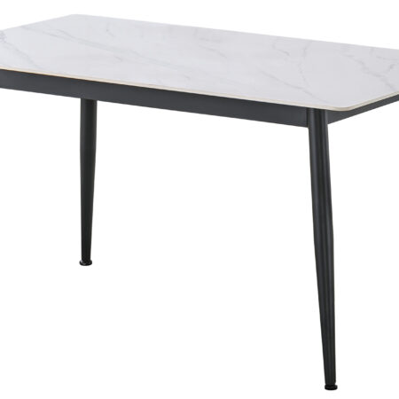 MESA COMEDOR FIJA BERNA 140 x 80 CM CERAMIC BLANCO