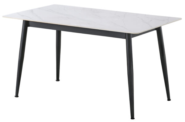MESA COMEDOR FIJA BERNA 140 x 80 CM CERAMIC BLANCO
