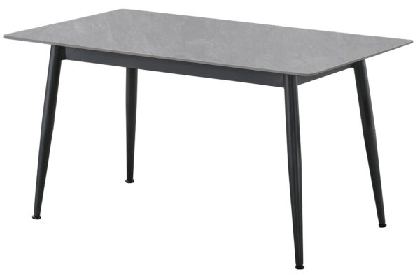 MESA COMEDOR FIJA BERNA 140 x 80 CM CERAMIC GREES GRIS