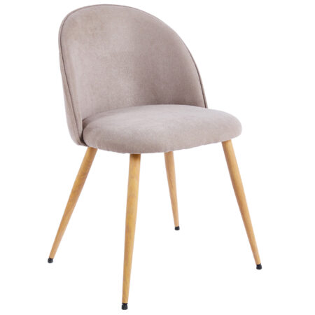 PACK DE 2 SILLAS COMEDOR EVORA TEJIDO BEIGE / OAK.