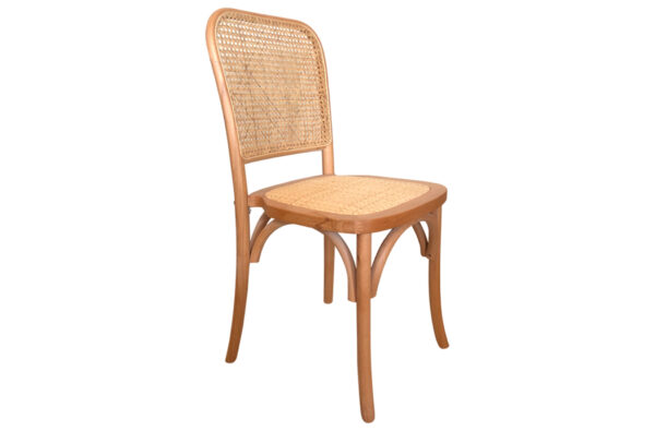 PACK DE 2 SILLAS COMEDOR MADERA TOSCANA NATURAL CLARO / RATTAN