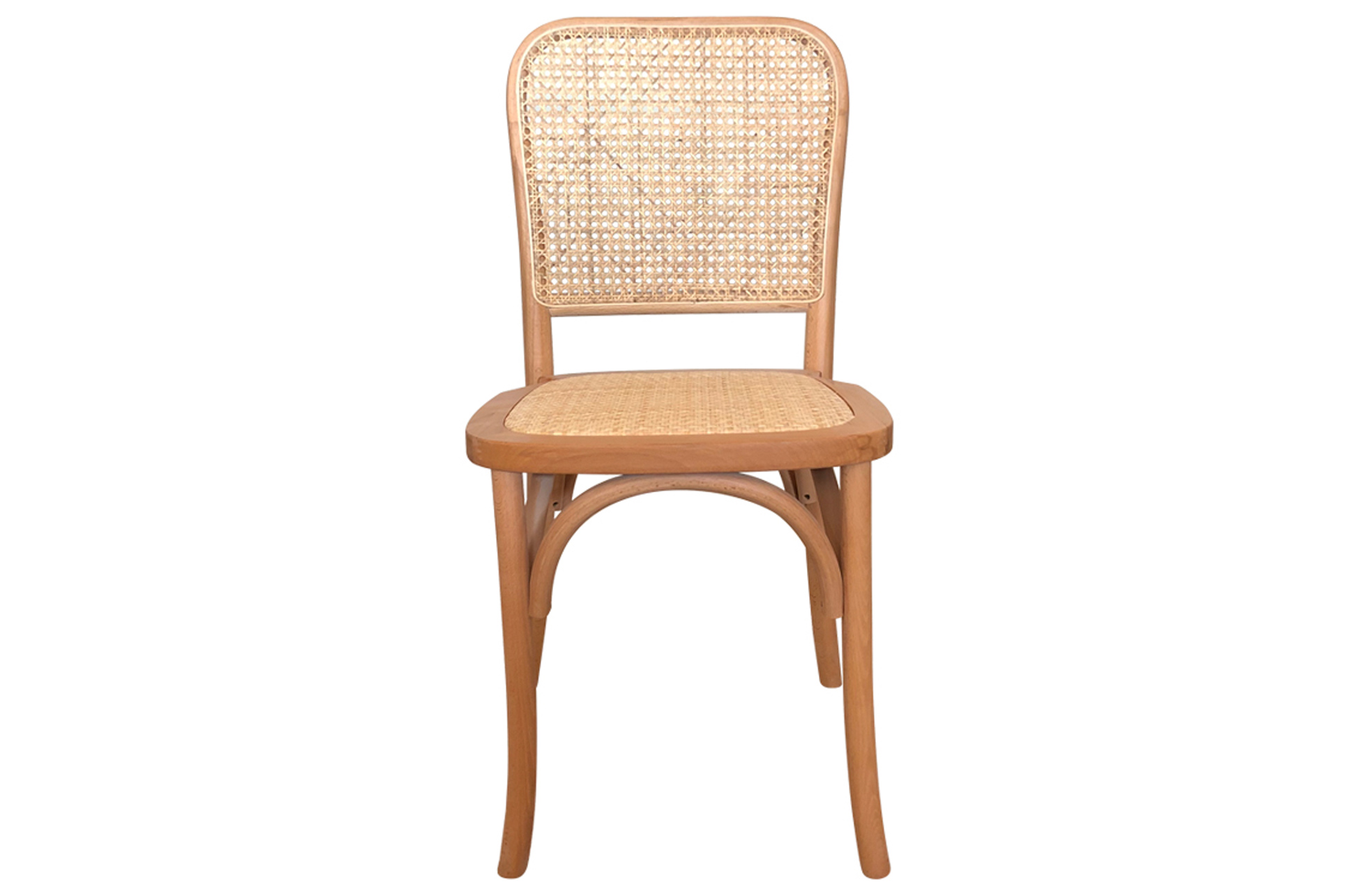 PACK DE 2 SILLAS COMEDOR MADERA TOSCANA NATURAL CLARO / RATTAN - Imagen 2