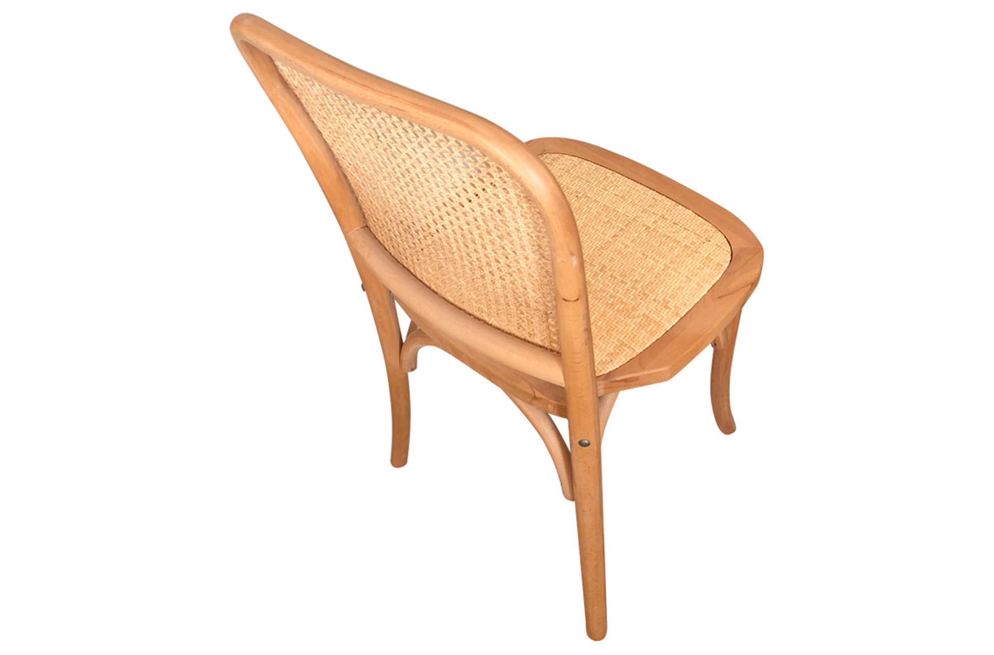 PACK DE 2 SILLAS COMEDOR MADERA TOSCANA NATURAL CLARO / RATTAN - Imagen 4