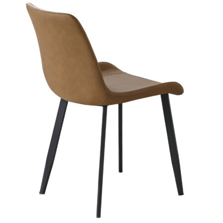 PACK DE 2 SILLAS LIS CUIR MARRON