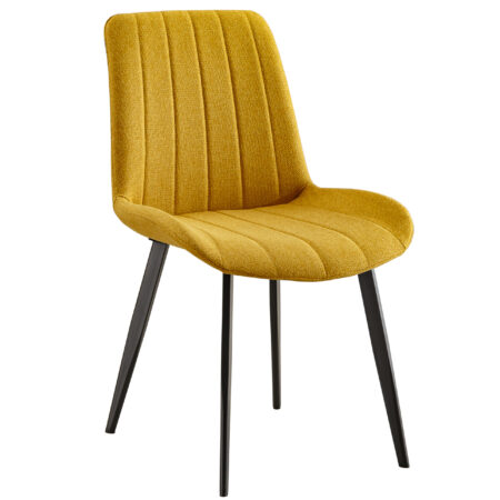 PACK DE 4 SILLAS COMEDOR SOPHIE TEJIDO MOSTAZA
