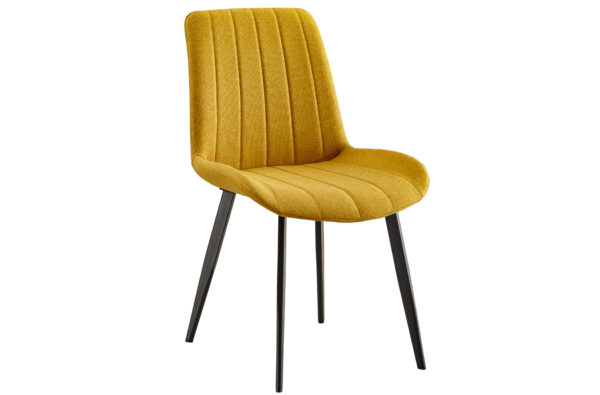 PACK DE 4 SILLAS COMEDOR SOPHIE TEJIDO MOSTAZA