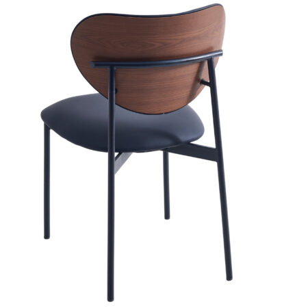 PACK DE 2 SILLAS COMEDOR EVA SIMIL PIEL NEGRO