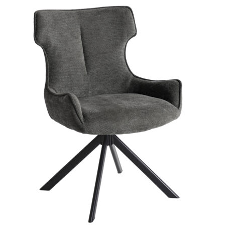 PACK DE 2 SILLAS COMEDOR ROBERT TEJIDO GRIS.